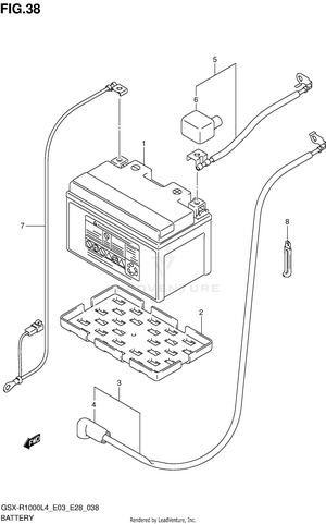 Battery (gsx-r1000l4 E33) Schematic