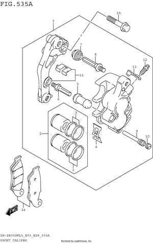 Front Caliper Schematic