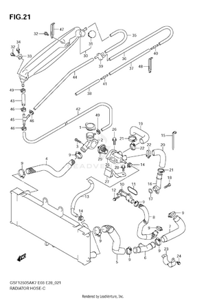 Radiator Hose Schematic
