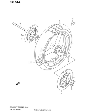 Front Wheel (model K3) Schematic