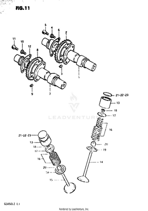 Cam Shaft - Valve Schematic