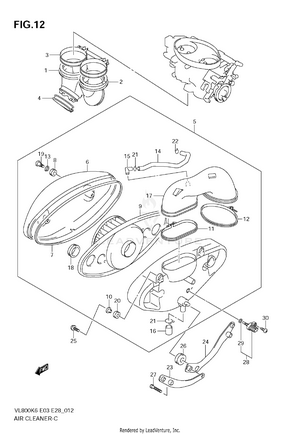 Air Cleaner (model K6/k7/k8) Schematic