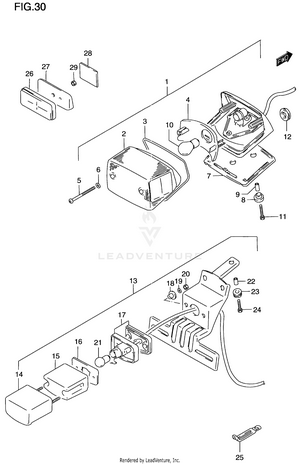 Rear Combination Lamp Schematic