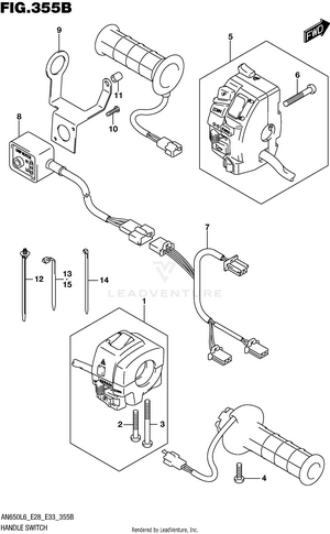 Handle Switch (an650zl6 E28) Schematic