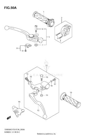Handle Lever (model K7) Schematic