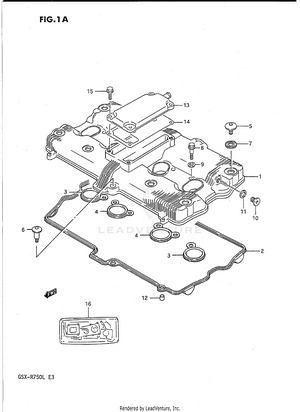 Cylinder Head Cover (model L) Schematic