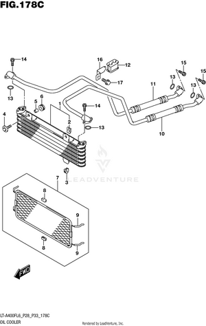 Oil Cooler (lt-a400fzl6 P33) Schematic