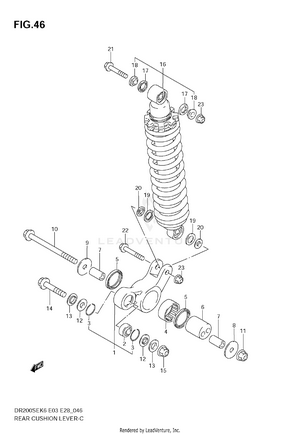 Rear Cushion Lever Schematic
