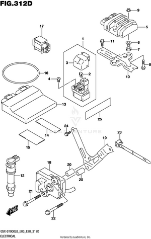 Electrical (gsx-s1000azl8 E28) Schematic