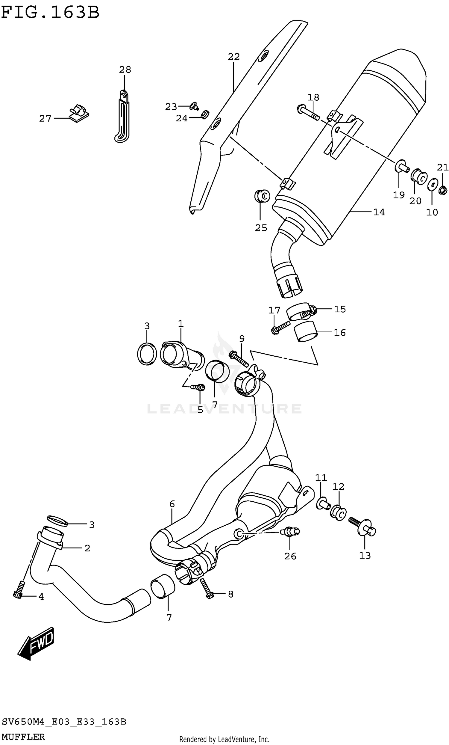 MUFFLER (SV650M4 E33)