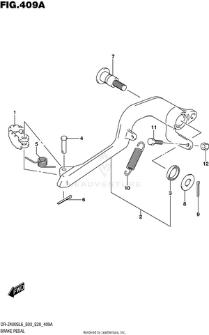 Brake Pedal Schematic