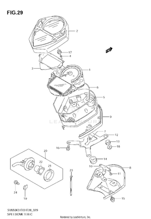 Speedometer (sv650k3/k4) Schematic