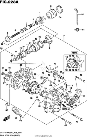 Final Bevel Gear (front) Schematic