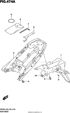 Rear Fender Schematic