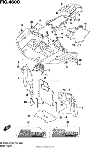 Front Fender (lt-a750xl9 P33) Schematic