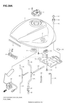 Fuel Tank (model K9) Schematic