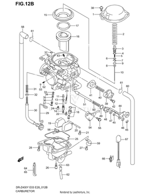 Carburetor (model K4 For E33) Schematic