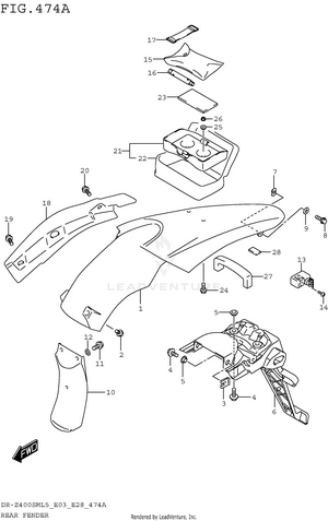 Rear Fender Schematic