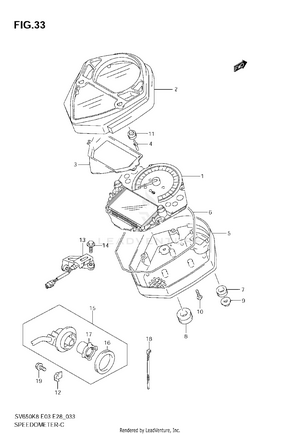 Speedometer (sv650sak8) Schematic