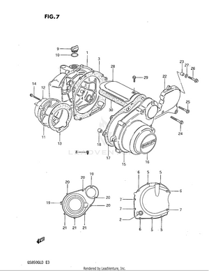 Crankcase Cover Schematic