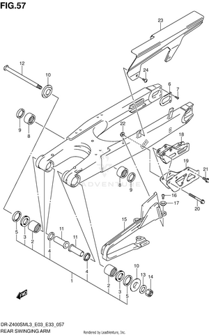 Rear Swinging Arm Schematic