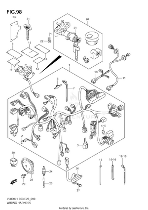 Wiring Harness (vl800 E28) Schematic