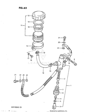 Rear Master Cylinder Schematic