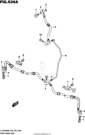 Front Brake Hose Schematic