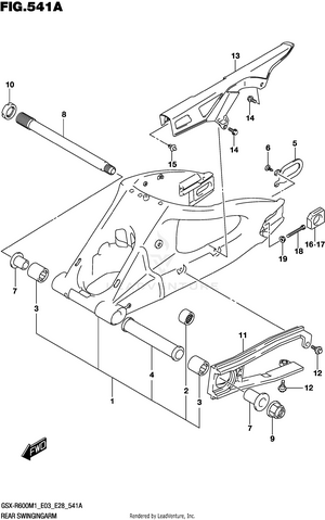 Rear Swingingarm Schematic