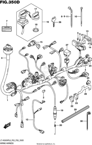 Wiring Harness (lt-a500xpbl8 P03) Schematic
