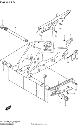 Rear Swingingarm Schematic