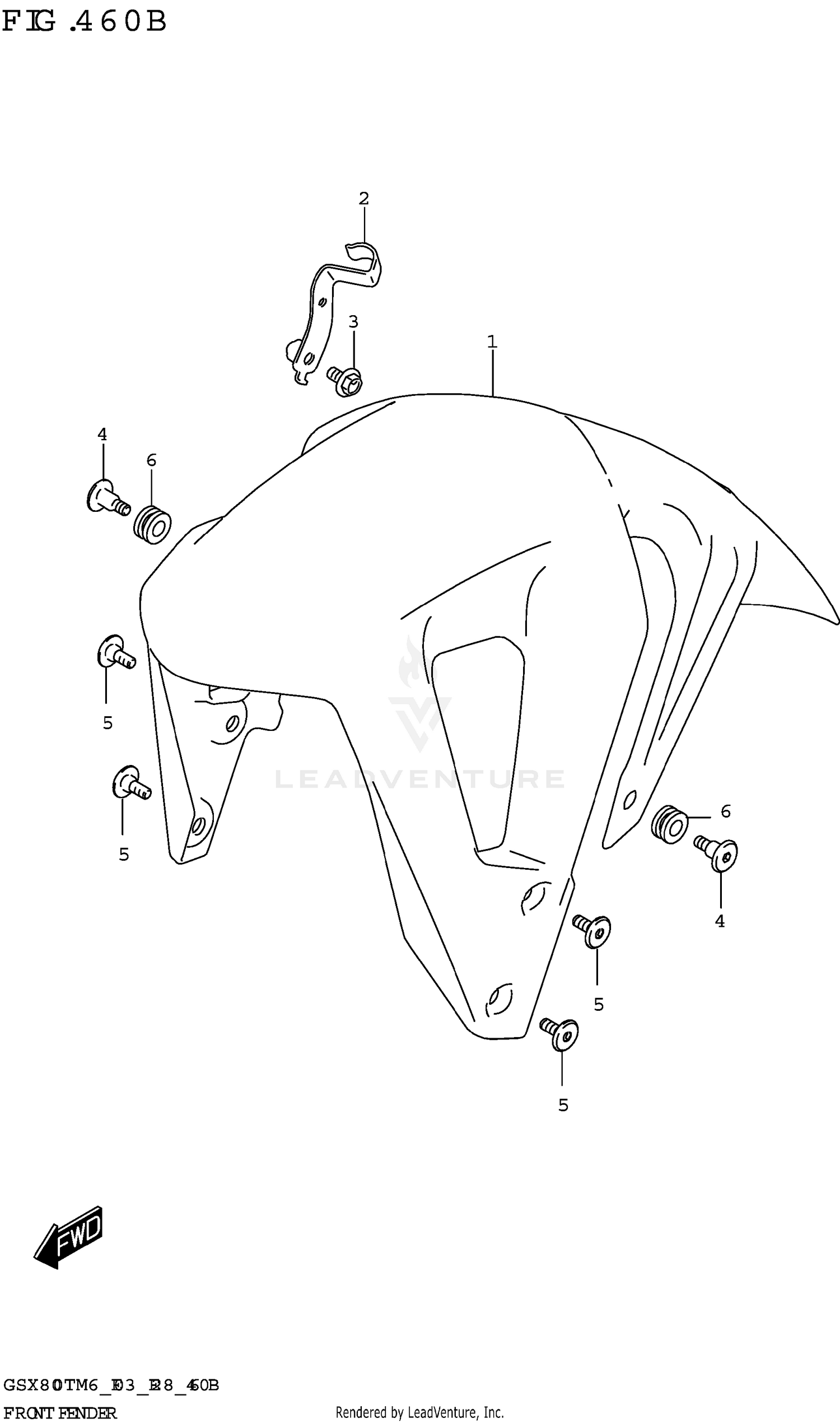 FRONT FENDER 460B