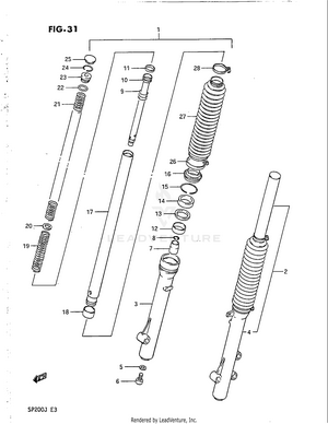 Front Fork Schematic