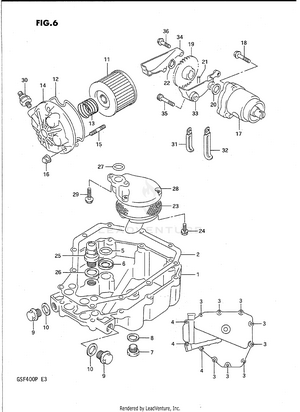 Oil Pan-oil Pump Schematic