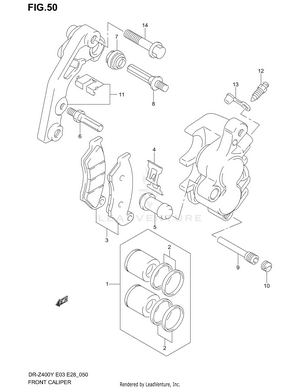 Front Caliper Schematic