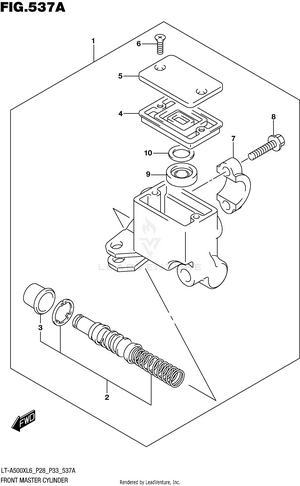 Front Master Cylinder Schematic