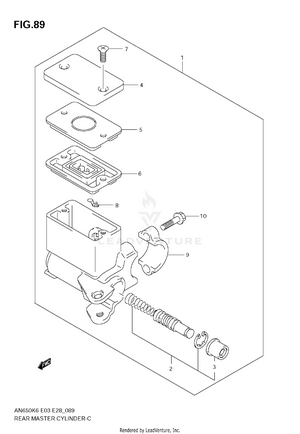 Rear Master Cylinder Schematic