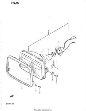 Headlamp (model F/g/h) Schematic