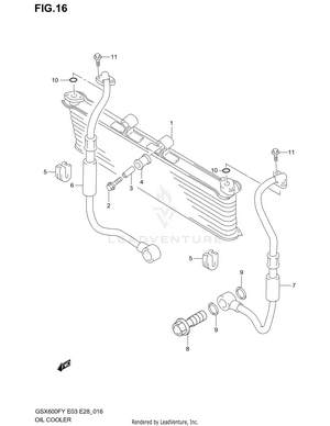 Oil Cooler Schematic