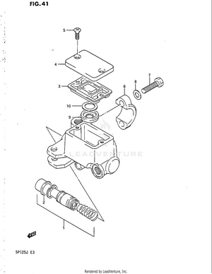 Front Master Cylinder Schematic