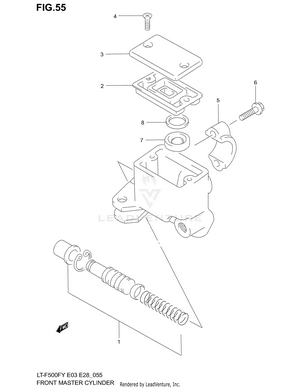 Front Master Cylinder Schematic