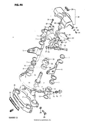 Steering Stem (model D) Schematic