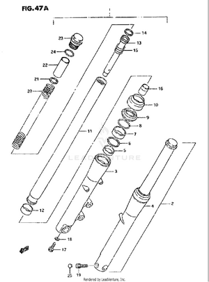 Front Fork (model T) Schematic