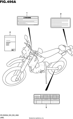Label (dr-z400sl6 E03) Schematic