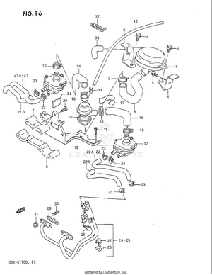 Second Air (carifornia Only) Schematic
