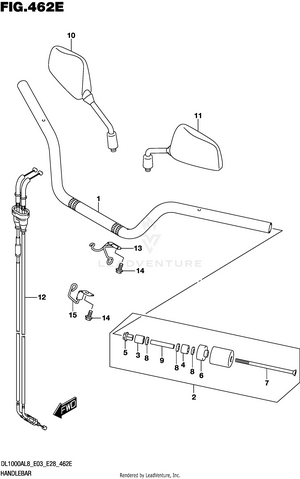 Handlebar (dl1000xal8 E28) Schematic