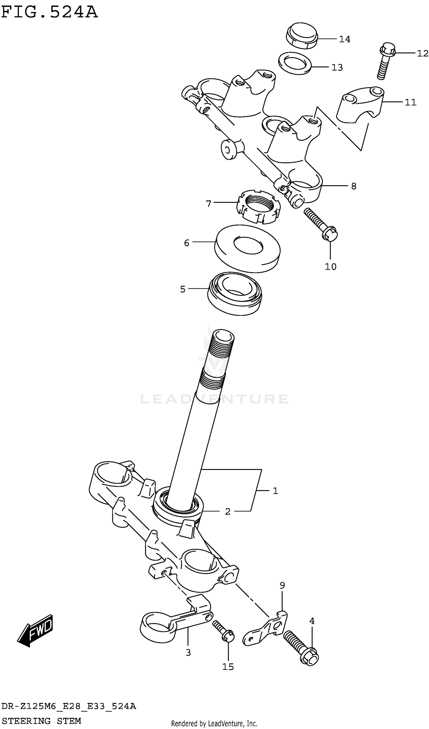 STEERING STEM (DR-Z125 E28)