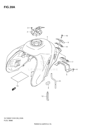 Fuel Tank (model K9) Schematic