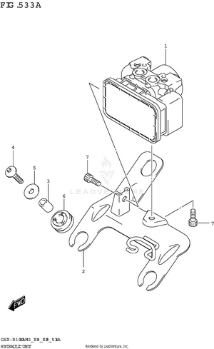 Hydraulic Unit (gsx-r1000a) Schematic
