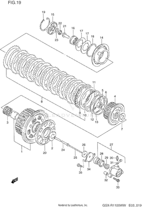 Clutch (model P/r) Schematic